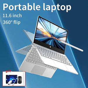 Tablet Laptop 2 in 1 Notebook Computer 360° Rotation PC 8GB DDR4 N4120 Ultra Thin Netbook Type-C 11.6 Portable PC Touch Screen
