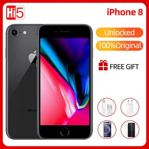 Unlocked Apple iPhone 8 64G/256G ROM Wireless Charge iOS Hexa Core 3D Touch A11 Bionic Fingerprint Mobile Used Smart Phone