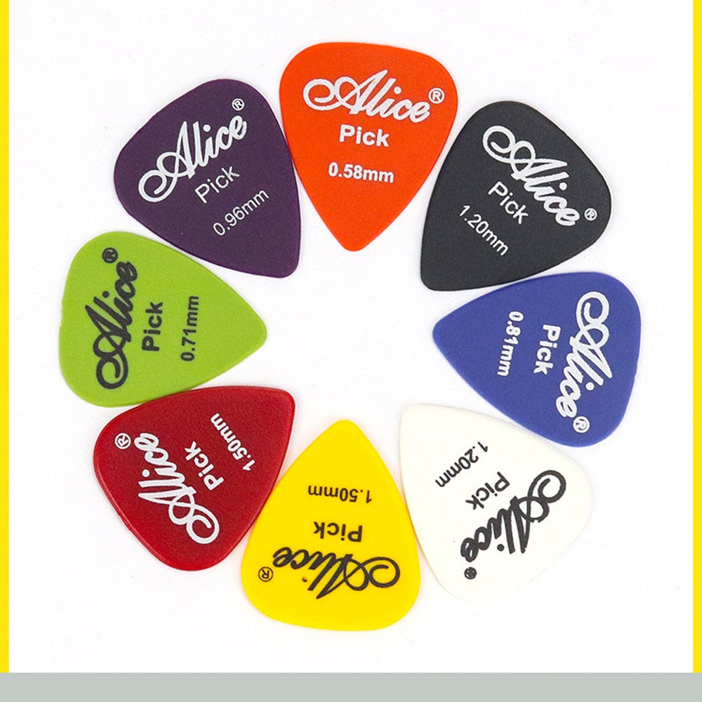 1set 30-50pcs Guitar Picks Alice Acoustic Electric Bass Pic Plectrum Mediator Guitar Accessories Thickness 0.58-1.5 mm mixed