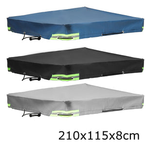 150-260cm Winter 600D Trailer Cover Auto Roof Tent Heavy Duty PVC Dustproof Waterproof Protector Cover Travel Camping Canopy