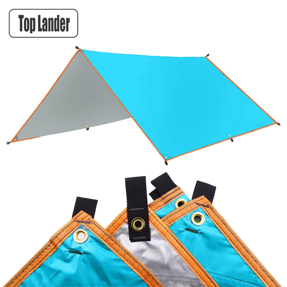 4x3m 3x3m Awning Waterproof Tarp Tent Shade Ultralight Garden Canopy Sunshade Outdoor Camping Hammock Tourist Beach Sun Shelter