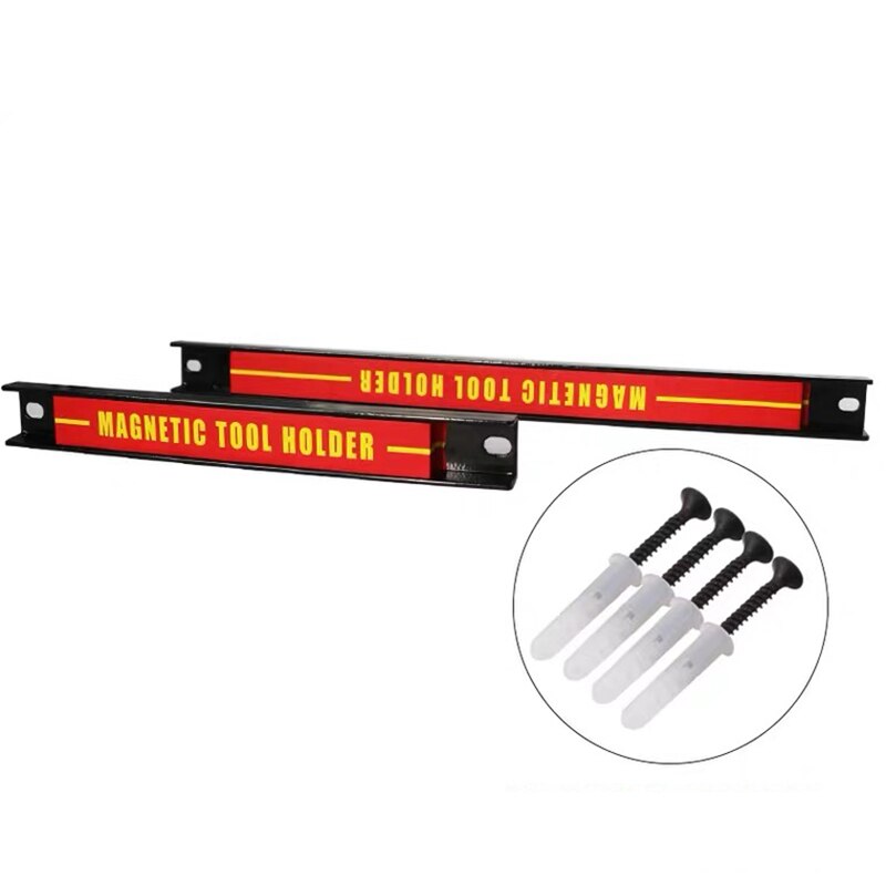 8" 12" 18"  Magnetic Tool Holder Strong Metal Magnet Heavy Duty Wall Holder Strip for Screwdriver Wrench Organizer Storage
