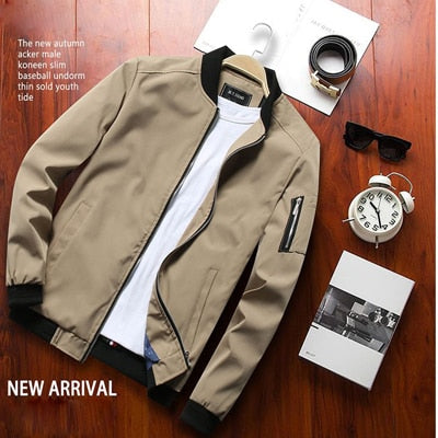 DIMUSI Spring Men&#39;s Bomber Zipper Jacket Male Casual Streetwear Hip Hop Slim Fit Pilot Baseball Coats Men Clothing Plus Size 4XL