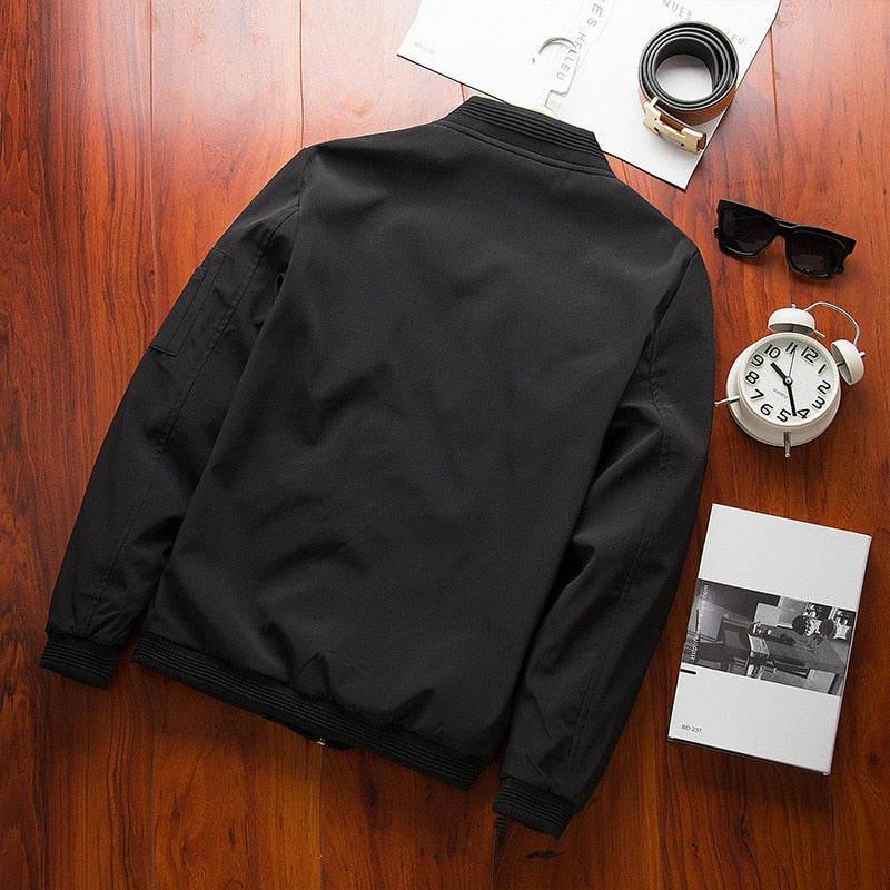 DIMUSI Spring Men&#39;s Bomber Zipper Jacket Male Casual Streetwear Hip Hop Slim Fit Pilot Baseball Coats Men Clothing Plus Size 4XL