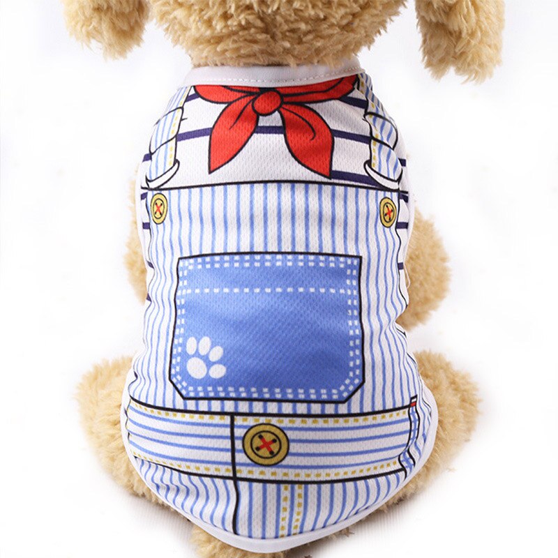 Cartoon Pet Dog Clothes for Dog Summer Puppy Vest Clothing for Small Dogs Chihuahua Yorkshire Shirt Pet T-shirt Cat Costume 6c4Q