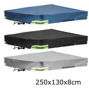 150-260cm Winter 600D Trailer Cover Auto Roof Tent Heavy Duty PVC Dustproof Waterproof Protector Cover Travel Camping Canopy