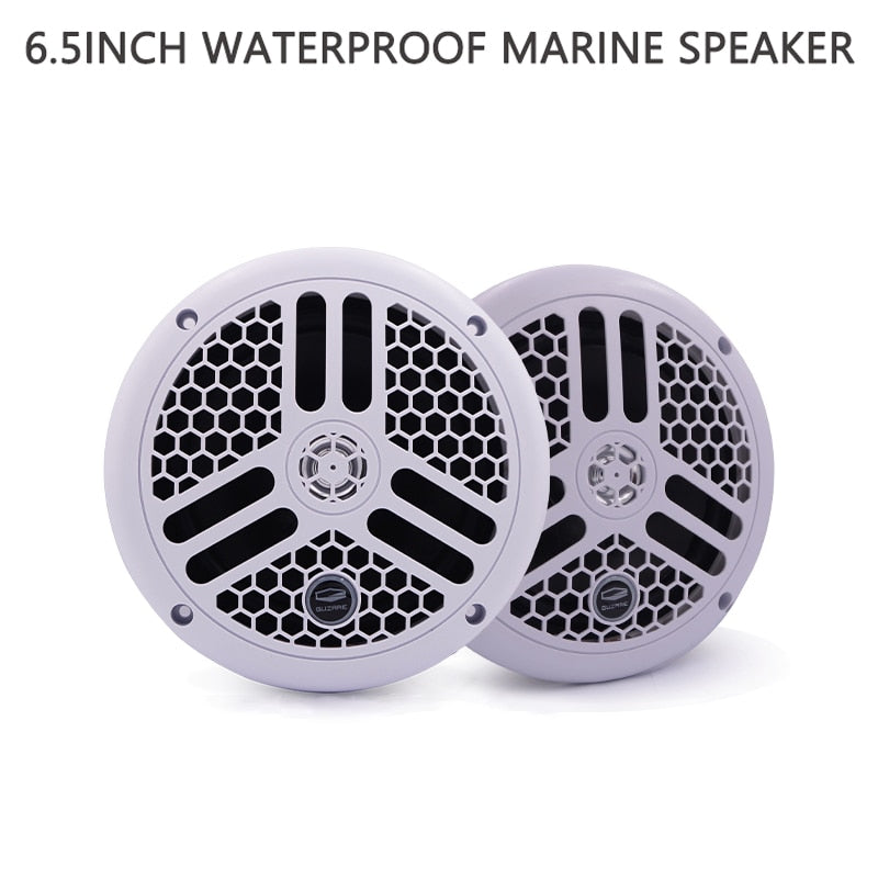 GUZAR 6.5inch 240Watts Waterproof Marine Speakers UV-Proof For Boat SPA ATV UTV Golf Cart Motorcycle Outdoor Music Speaker
