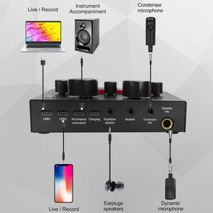 BM1000 Studio Karaoke Gaming Condenser Microphone Kit 3.5MM Professionnel Microfone For Computer Youtube Podcasting Streaming