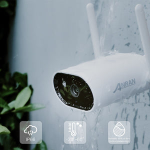ANRAN 5MP H.265+ Ultra HD Video Security System Waterproof Outdoor Wireless IP Cameras Plug &amp; Play NVR Kit Night Vision Free APP