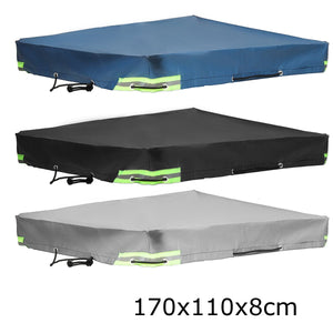 150-260cm Winter 600D Trailer Cover Auto Roof Tent Heavy Duty PVC Dustproof Waterproof Protector Cover Travel Camping Canopy