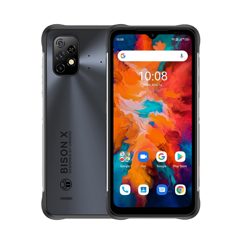 UMIDIGI BISON X10 Global Version Rugged Smartphone IP68&IP69K 64GB NFC 20MP Triple Camera 6150mAh Phone