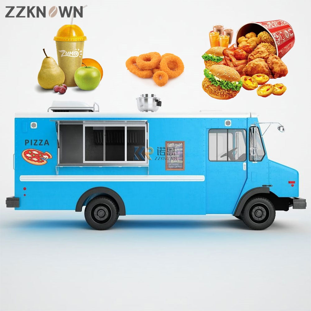Commercial Coffee Vending Cart Mobile Snack Food Truck  Retro Trailer 2022 New Street Ice Cream Cart for Sale