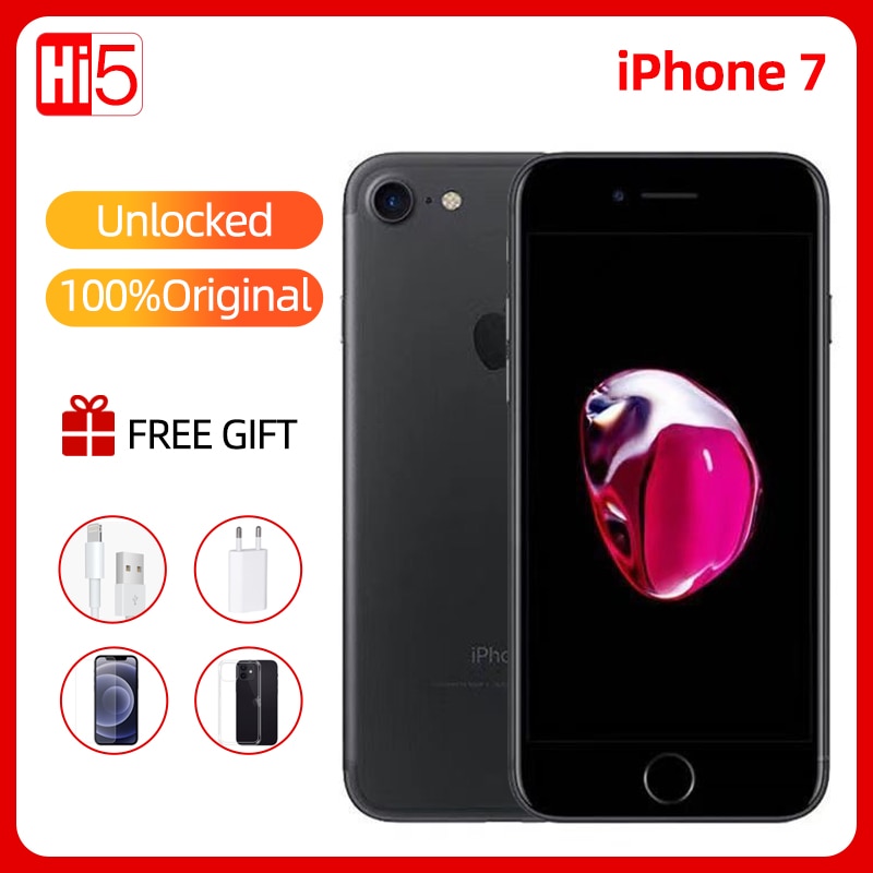 Unlocked Apple iPhone 7/ iPhone 7Plus IOS 11 Phone LTE WIFI Display 12.0MP Camera Quad-Core Fingerprint Smartphone Free Shipping